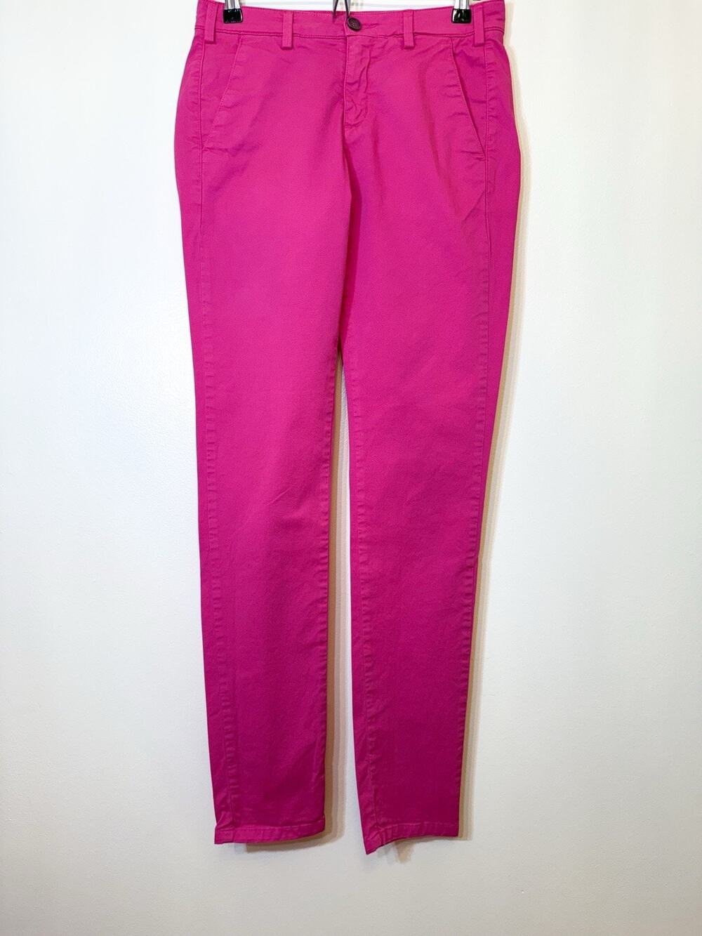 $127 New Sz Small  40WEFT YOOX Cotton Women Fuchsia Pink Pants Pink Inseam 32”
